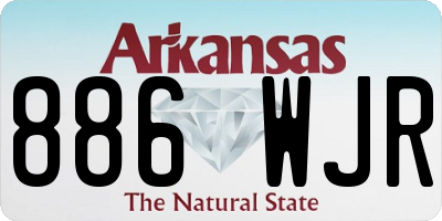AR license plate 886WJR