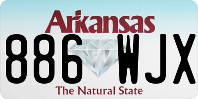 AR license plate 886WJX