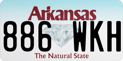 AR license plate 886WKH