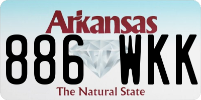 AR license plate 886WKK