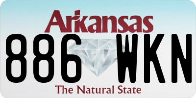AR license plate 886WKN