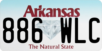 AR license plate 886WLC