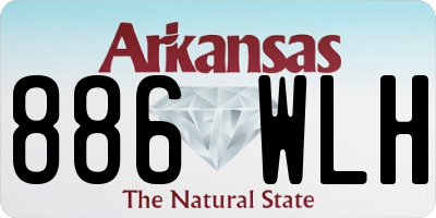 AR license plate 886WLH