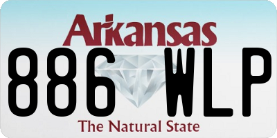AR license plate 886WLP