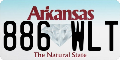 AR license plate 886WLT