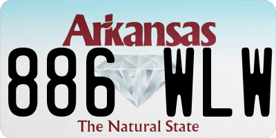 AR license plate 886WLW
