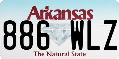 AR license plate 886WLZ