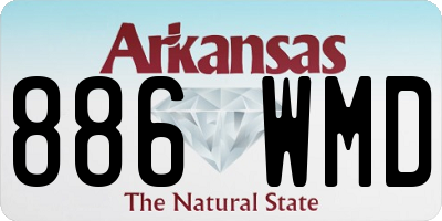 AR license plate 886WMD
