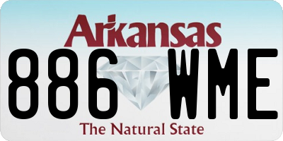 AR license plate 886WME