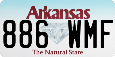 AR license plate 886WMF