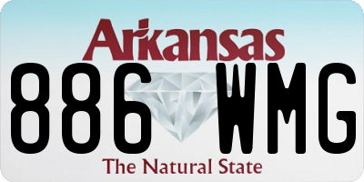 AR license plate 886WMG