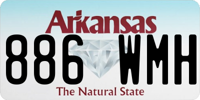 AR license plate 886WMH