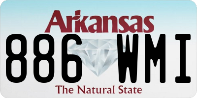 AR license plate 886WMI