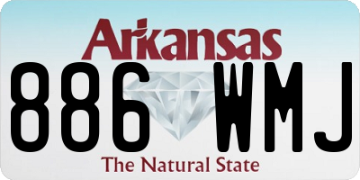 AR license plate 886WMJ