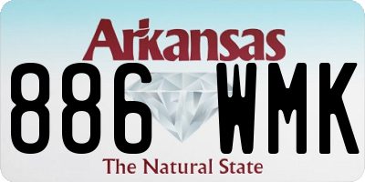 AR license plate 886WMK