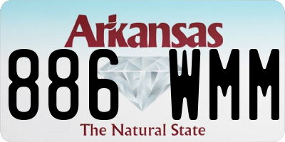 AR license plate 886WMM