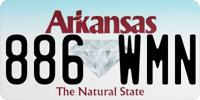 AR license plate 886WMN