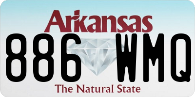 AR license plate 886WMQ