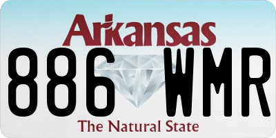AR license plate 886WMR