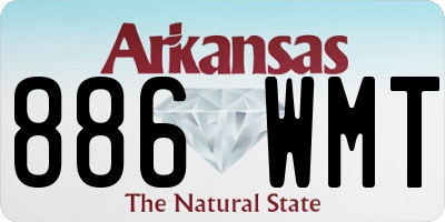 AR license plate 886WMT