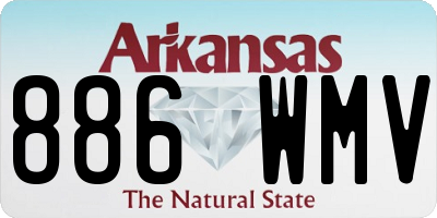 AR license plate 886WMV