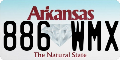 AR license plate 886WMX