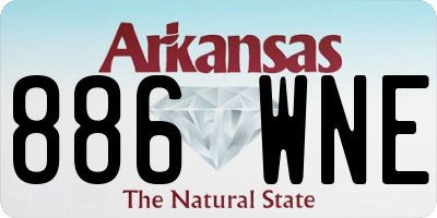 AR license plate 886WNE