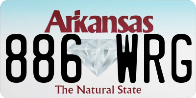 AR license plate 886WRG