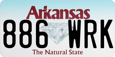 AR license plate 886WRK