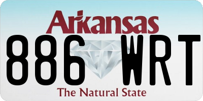 AR license plate 886WRT