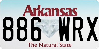 AR license plate 886WRX