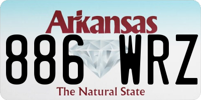 AR license plate 886WRZ