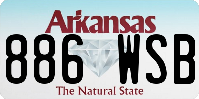 AR license plate 886WSB