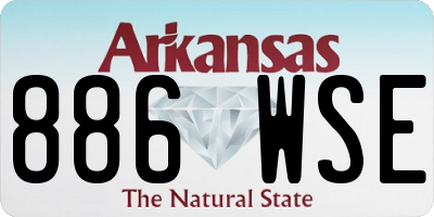 AR license plate 886WSE