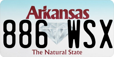 AR license plate 886WSX