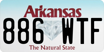 AR license plate 886WTF