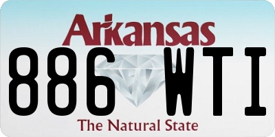 AR license plate 886WTI