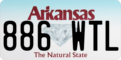 AR license plate 886WTL