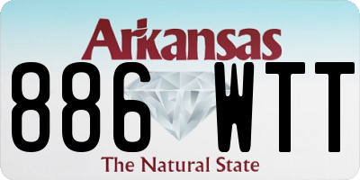 AR license plate 886WTT