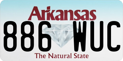 AR license plate 886WUC
