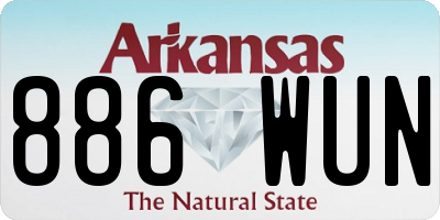 AR license plate 886WUN