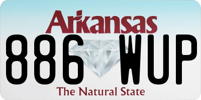 AR license plate 886WUP