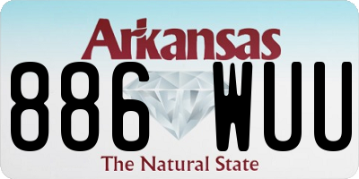AR license plate 886WUU