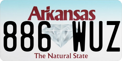 AR license plate 886WUZ
