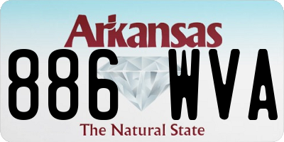 AR license plate 886WVA