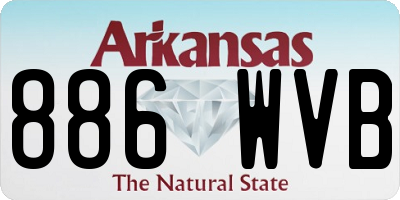 AR license plate 886WVB
