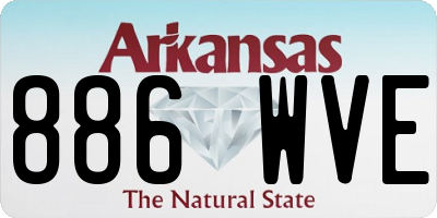 AR license plate 886WVE