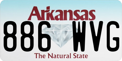 AR license plate 886WVG