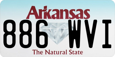 AR license plate 886WVI