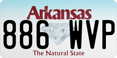 AR license plate 886WVP